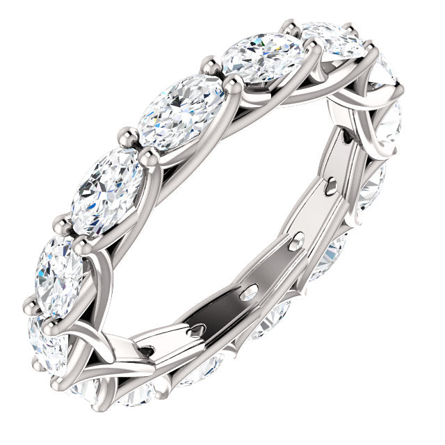 3.00ct Oval Lab Grown Diamond Eternity Band