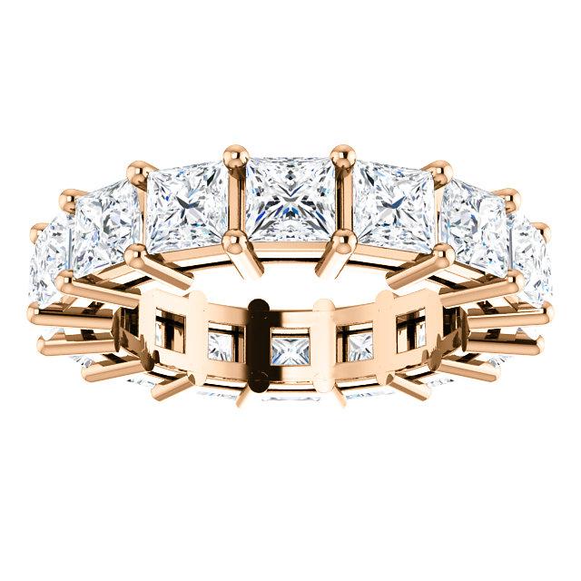 4.80ct Princess Moissanite Eternity Band - I Heart Moissanites