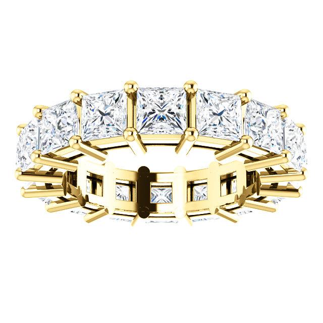 4.80ct Princess Moissanite Eternity Band - I Heart Moissanites
