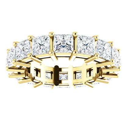 4.80ct Princess Moissanite Eternity Band - I Heart Moissanites