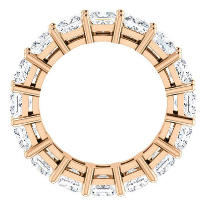 4.80ct Princess Moissanite Eternity Band - I Heart Moissanites