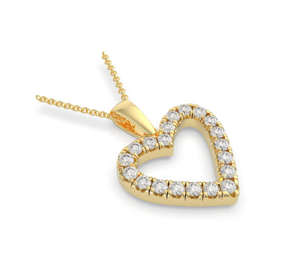 Moissanite Heart Pendant - I Heart Moissanites