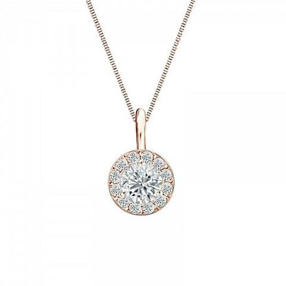 Halo Style Lab Diamond Pendant