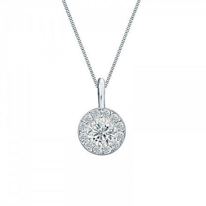 Halo Style Lab Diamond Pendant