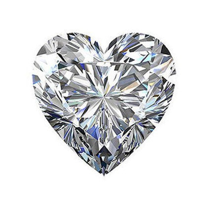 1.00ct E VVS2 Heart Lab Created Diamond
