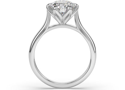 Six Claw Round Brilliant Solitaire Engagement Ring