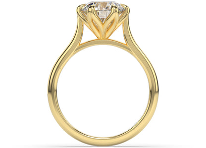 Six Claw Round Brilliant Solitaire Engagement Ring