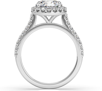 Round Brilliant Halo Style Engagement Ring