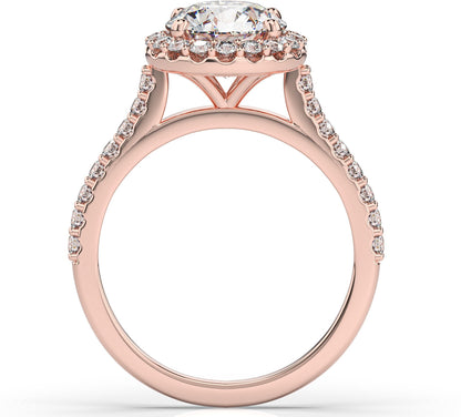 Round Brilliant Halo Style Engagement Ring