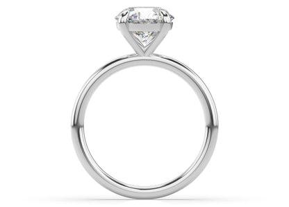 Four Claw Round Brilliant Solitaire Engagement Ring