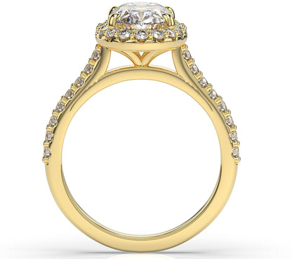 Oval Halo Style Engagement Ring