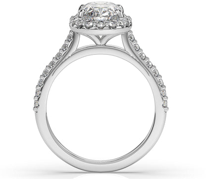 Oval Halo Style Engagement Ring