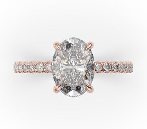 Oval Claw Set Style Engagement Ring
