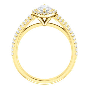 Marquise Halo Style Engagement Ring