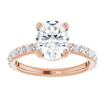 Oval Claw Set Style Engagement Ring