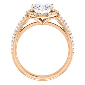 Oval Halo Style Engagement Ring