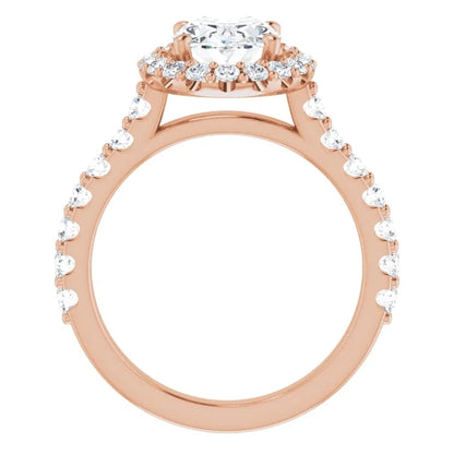 Oval Halo Style Engagement Ring