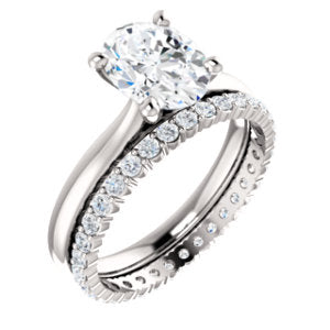 Four Claw Oval Solitaire Engagement Ring