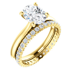 Four Claw Oval Solitaire Engagement Ring