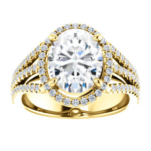 Oval Halo Style Engagement Ring