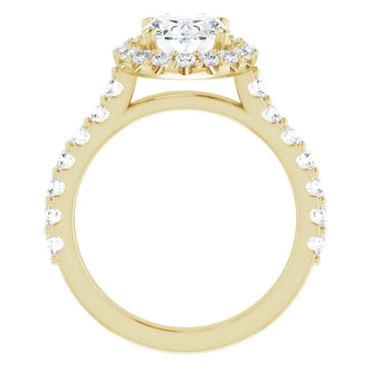 Oval Halo Style Engagement Ring