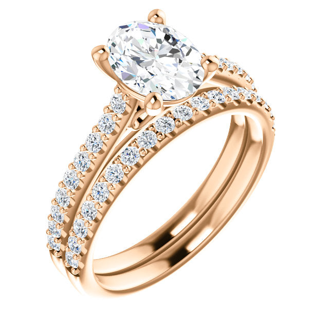 Oval Claw Set Style Engagement Ring