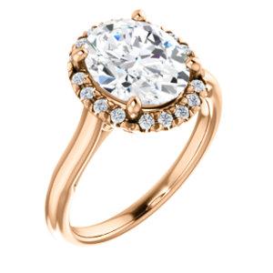 Oval Halo Style Engagement Ring - I Heart Moissanites