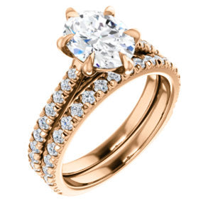 Oval Six Claw Set Style Engagement Ring