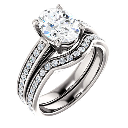 Oval Claw Set Style Engagement Ring