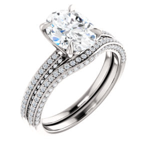 Oval Claw Set Style Engagement Ring