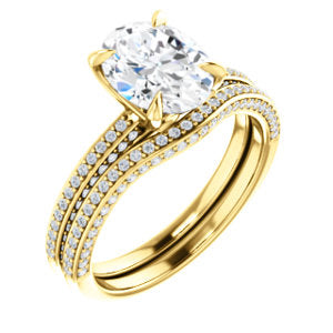 Oval Claw Set Style Engagement Ring