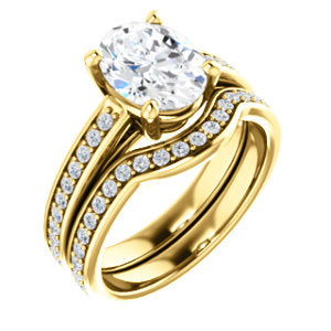 Oval Claw Set Style Engagement Ring