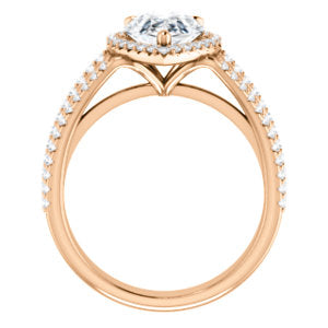 Pear Halo Style Engagement Ring