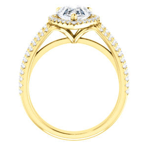 Pear Halo Style Engagement Ring