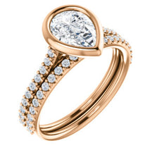 Pear Bezel Style Engagement Ring