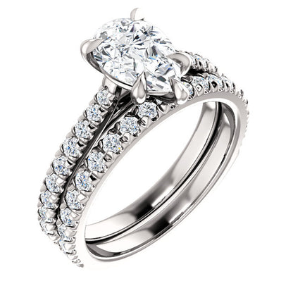 Pear Claw Set Style Engagement Ring