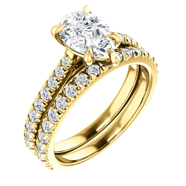 Pear Claw Set Style Engagement Ring