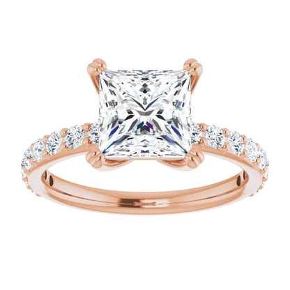 Princess Claw Set Style Engagement Ring