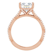 Princess Twist Style Engagement Ring