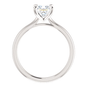 Four Claw Princess Solitaire Engagement Ring