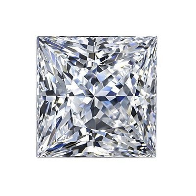 1.00ct D VS1 Princess Lab Created Diamond