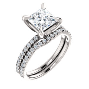 Princess Claw Set Style Engagement Ring