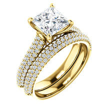 Princess Pave Style Engagement Ring