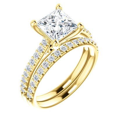 Princess Claw Set Style Engagement Ring