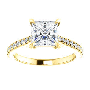 Princess Claw Set Style Engagement Ring