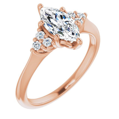 Marquise Antique Inspired Design Engagement Ring