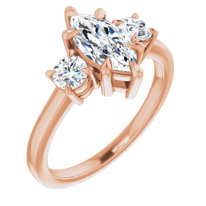 Marquise Accent Engagement Ring