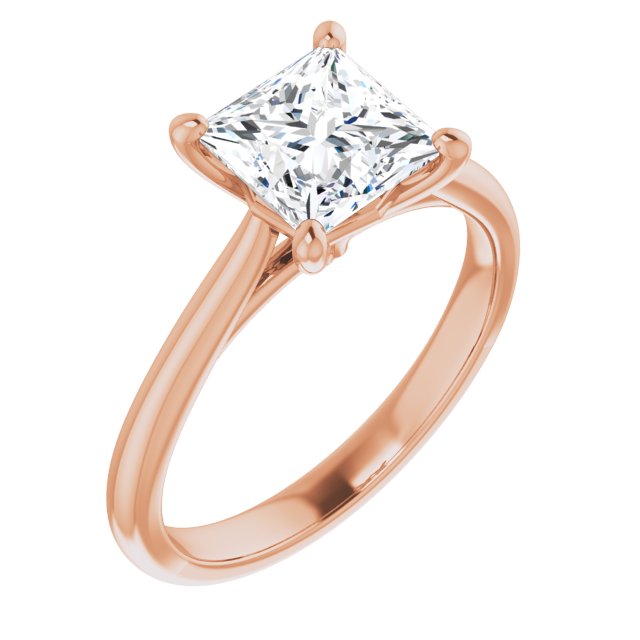 Princess Solitaire Engagement Ring