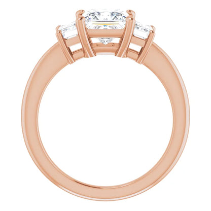 Princess Accent Engagement Ring