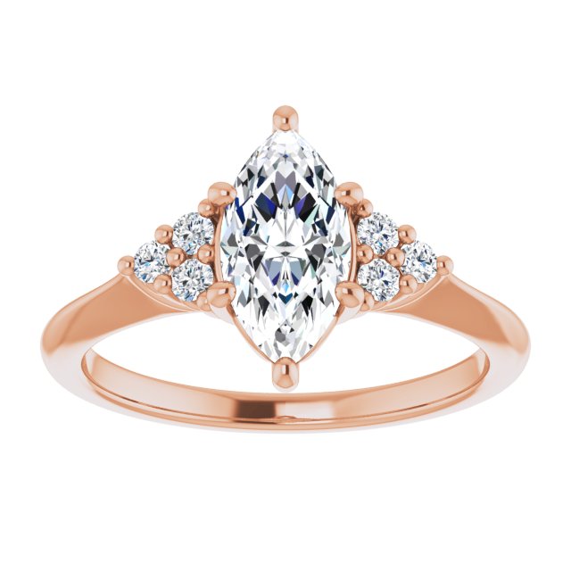 Marquise Antique Inspired Design Engagement Ring